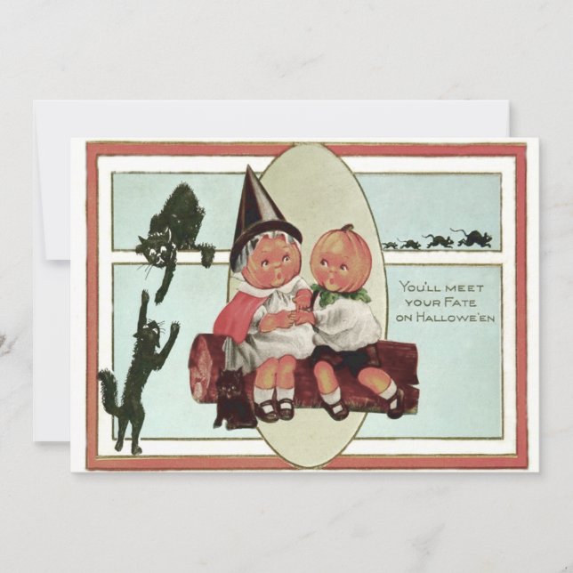 Pumpkinhead Black Cat Mouse Full Moon Log (Vorderseite)