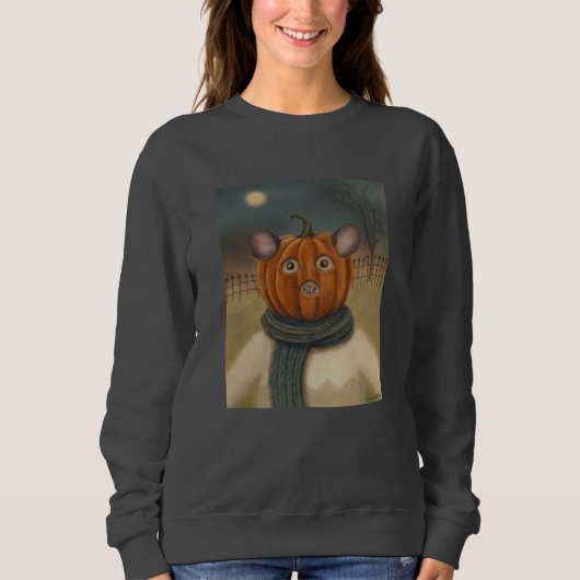 Pumpkinhead Maus Halloween Sweatshirt (Vorderseite)