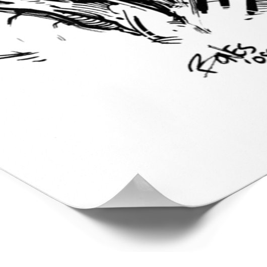 PUMPKINHEAD SCHWARZ UND WEISS POSTER (Ecke)