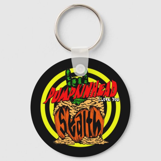 Pumpkinhead Zombie Rock Schlüsselanhänger (Vorderseite)