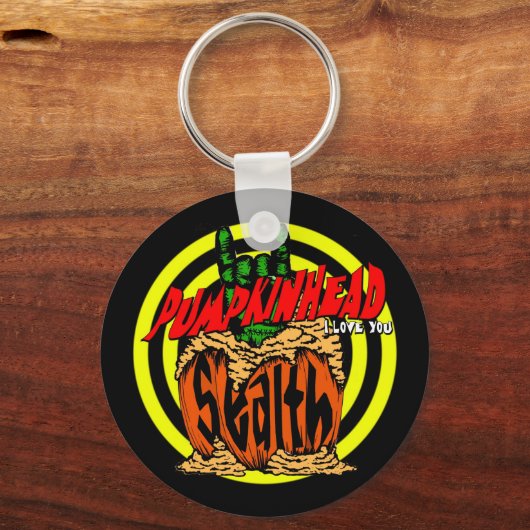 Pumpkinhead Zombie Rock Schlüsselanhänger (Vorderseite)