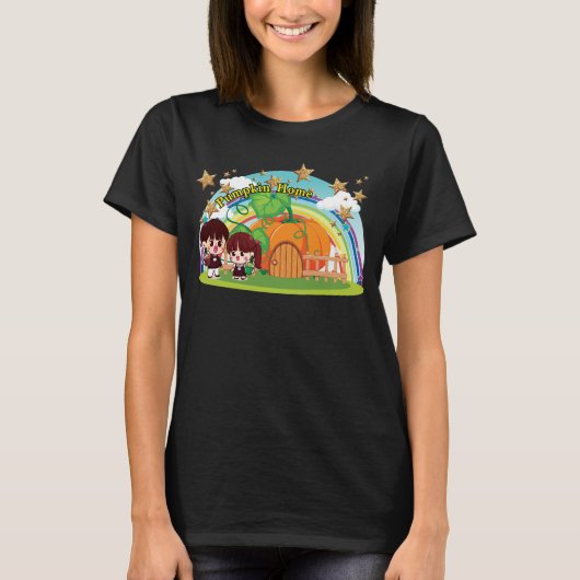 PumpkinHome Woman Black Shirt (Vorderseite)