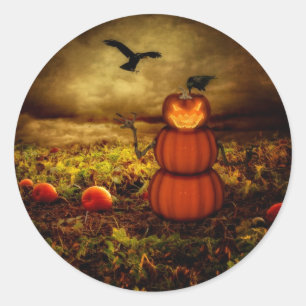 Pumpkinman Runder Aufkleber