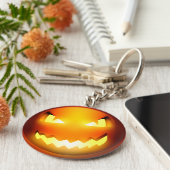 Pumpkinmoji-Schlüsselanhänger Schlüsselanhänger (Seite)