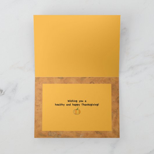 PumpkinPatch & BIG Pumpkin Erntedank Karte (Innenseite)