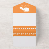 Pumpkinpflaster in Orange All In One Einladung (Außenbereich)