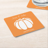 Pumpkinpflaster in Orange Paper Untersetzer (angewinkelt)
