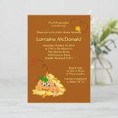 Pumpkins 12x18 Herbst Herbstdusche Einladung (Stehend Vorderseite)
