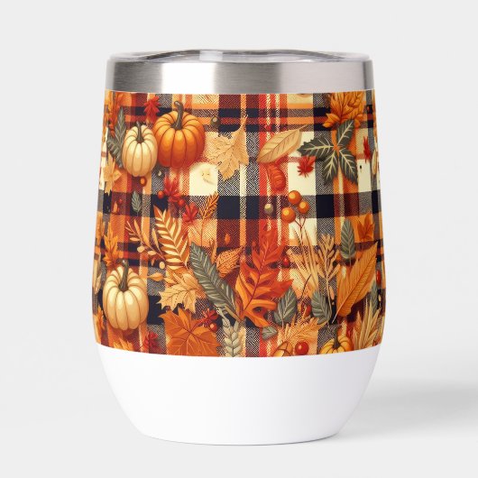 Pumpkins Ahorn Blätter Herbstplatten (Rückseite)