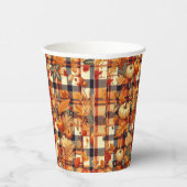 Pumpkins Ahorn Blätter Herbstplatten Pappbecher (Rechts)