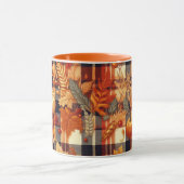 Pumpkins Ahorn Blätter Herbstplatten Tasse (Zentrum)