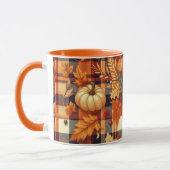 Pumpkins Ahorn Blätter Herbstplatten Tasse (Links)