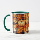 Pumpkins Ahorn Blätter Herbstplatten Tasse (Links)