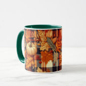 Pumpkins Ahorn Blätter Herbstplatten Tasse (Vorderseite Links)