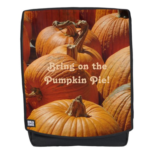 Pumpkins am Pumpkinpflaster auf einem Rucksack (Vorderseite)