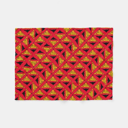 Pumpkins and Bats Halloween  Fleecedecke (Vorderseite (Horizontal))