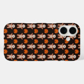 Pumpkins and Skeleton Gingerbread Halloween Design Case-Mate iPhone Hülle (Rückseite (Horizontal))