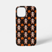 Pumpkins and Skeleton Gingerbread Halloween Design iPhone Hülle (Rückseite)