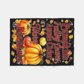 Pumpkins Apple Cider Warm Blankets Blätter Fall Ha Fleecedecke (Vorderseite (Horizontal))