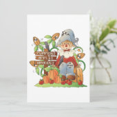 Pumpkins Apples Hayrides Einladung (Stehend Vorderseite)