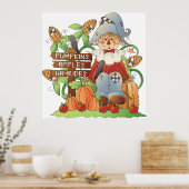 Pumpkins Apples Hayrides Poster (Küche)
