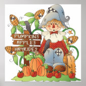 Pumpkins Apples Hayrides Poster (Vorne)