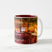 Pumpkins auf dem Gebiet der LKW-Natur Personalisie Zweifarbige Tasse (VorderseiteRechts)