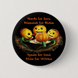 Pumpkins auf der Halloween-Karte Button