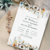 Pumpkins auf der Wildblume Wiesen Hochzeit Einladung