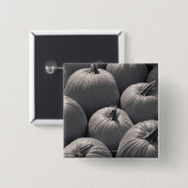 Pumpkins auf einem lokalen Bauernmarkt Button (Vorne & Hinten)