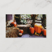 Pumpkins auf Porch Visitenkarte (Rückseite)