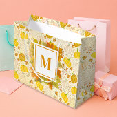 Pumpkins Autumn Fall Harvest Pattern Große Geschenktüte