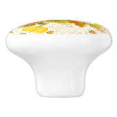 Pumpkins Autumn Fall Harvest Pattern Keramikknauf (Seitenansicht)