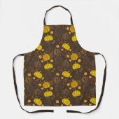 Pumpkins Autumn Fall Harvest Pattern Schürze (Vorderseite)