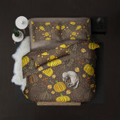 Pumpkins Autumn Fall Harvest Pattern Seitenschläferkissen