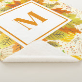 Pumpkins Autumn Fall Harvest Pattern Sherpadecke (3/4)