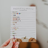 Pumpkins Baby Books Emoji Game Card Einladung
