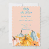 Pumpkins baby shower invitation einladung (Vorderseite)