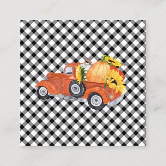 Pumpkins Baby Showköder in Jar Game Begleitkarte (Rückseite)