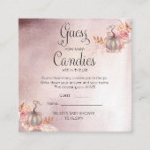 Pumpkins Baby Showköder Kandies in Jar Game Enc Begleitkarte (Vorderseite)