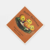 Pumpkins bei Cards Custom Halloween-Party Napkins Serviette (Ecke)
