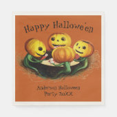 Pumpkins bei Cards Custom Halloween-Party Napkins Serviette (Vorderseite)