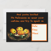 Pumpkins bei Cards Halloween-Party Einladung (Rückseite)