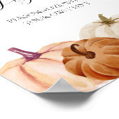 Pumpkins benutzerdefiniertes Text bearbeiten-Zeich Poster (Ecke)