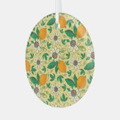 Pumpkins & Blätter: Herbsternte Ornament Aus Glas (Vorderseite links)