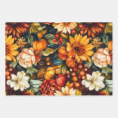 PUMPKINS-BLÄTTER IM AUTUMENFALL BLUME GESCHENKPAPIER SET (Vorderseite 3)