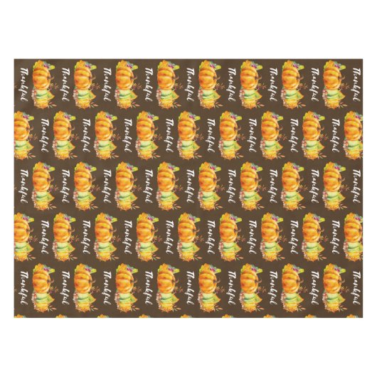 Pumpkins, Blätter und Foliage Tischdecke (Vorderseite (Horizontal))
