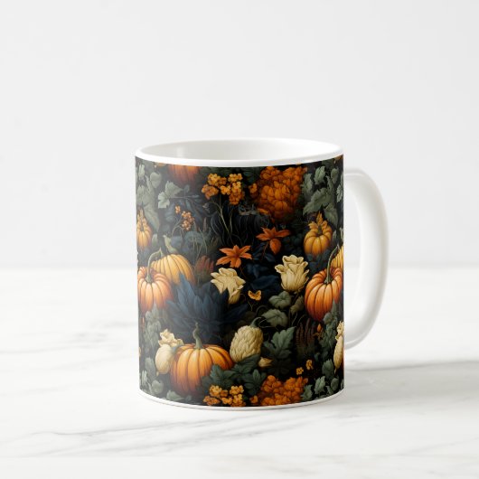 Pumpkins Blumenkunst Tasse (VorderseiteRechts)