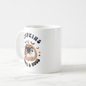 Pumpkins Books & Boos Niedlich Ghost Reading Hallo Kaffeetasse (Vorderseite Links)