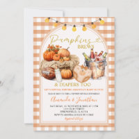 Pumpkins Brews & Diapers Fall Party Gender Reveal